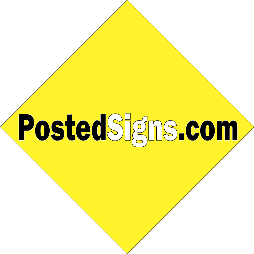 Orange Posted Signs Plastic